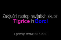 Zaključni nastop Tigric in Borcev
